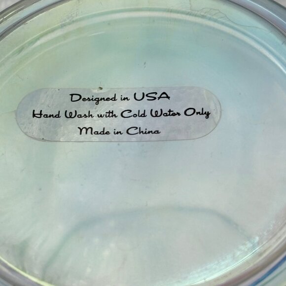 Clear iridescent Glass Coffee Mug Set of 2 Handle Tea Modern Classic Minimalist - Picture 9 of 10